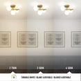 thumbnail image 3 of Artika Bloom Modern Flush Mount Ceiling Light Fixture, Gold, 3 of 5