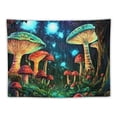 thumbnail image 5 of BCIIG Mushroom Tapestry Trippy Tapestry for Bedroom Blacklight Aesthetic Tapestries Black Light Poster Trippy Wall Hanging Decor for Living Room Psychedelic Blue Purple Colorful Tapestry 60x50inch, 5 of 6