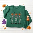 thumbnail image 6 of Jsaierl Halloween Sweatshirts for Women Cute Ghost Print Pullovers Stretch Holiday Crewneck Long Sleeve Sweater Tops Halloween Party Supplies, Sizes S-2XL, 6 of 6