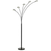 72 in. Bronze Five Light LED Arc Floor Lamp