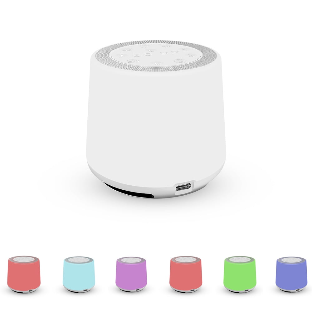 White Noise Machine Sound Machine Battery and Plug in 24 Soothing Sounds Machine with Night