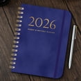 thumbnail image 5 of 2025 Schedule Book A5 Coil Notebook | Leather Strap Planner with Self-Discipline Goal Card | Portable Daily Organizer for Students Professionals | Customizable Printed Diary, 5 of 5