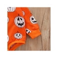 thumbnail image 6 of Halloween Baby Girl Boy Sweatshirt Romper Oversized Pumpkin Onesie Jumpsuit Newborn Infant Halloween Clothes, 6 of 6