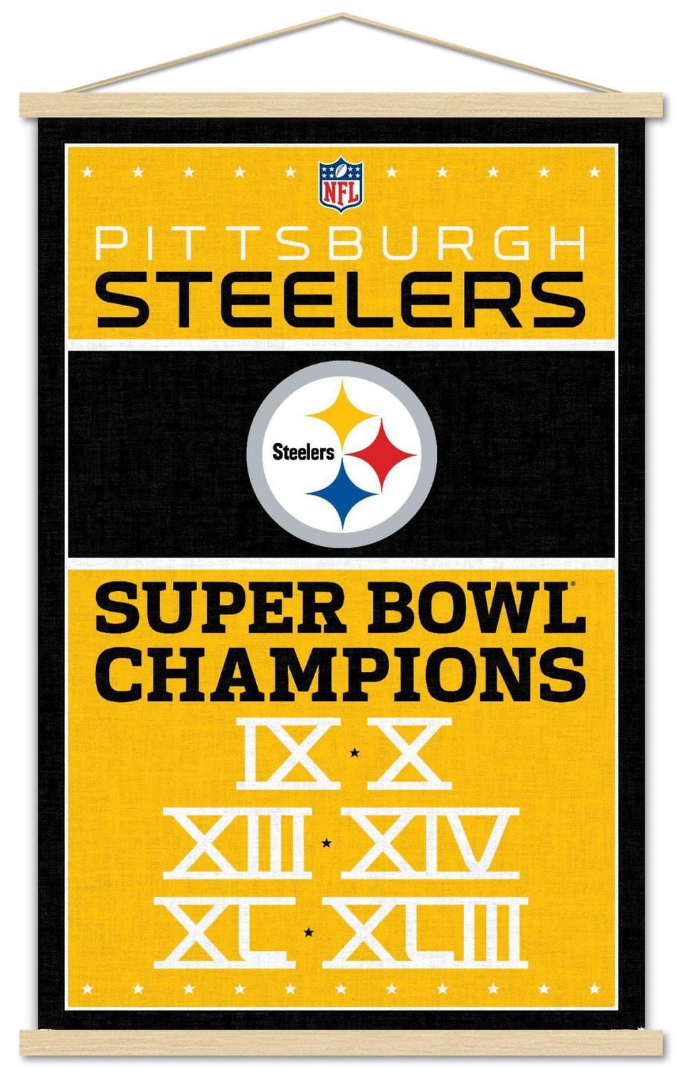 NFL Pittsburgh Steelers - Champions 13 Wall Poster