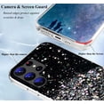 thumbnail image 7 of Compatible with Samsung S23 Ultra Case Clear Glitter Silicone, Phone Case Samsung Galaxy S23 Ultra Case Glitter Sparkle Pink Shockproof Thin Cover (Black), 7 of 7