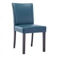 thumbnail image 4 of Maddie Home 34.25" Faux Leather Upholstered Dining Chair in Blue (Set of 2), 4 of 5