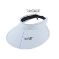 thumbnail image 2 of Clossjun Wide Brim Sun Visor Hat for Women UPF50+ Sun Hats Lightweight Sports Cap Foldable for Outdoor Travel Riding Hiking, 2 of 3