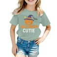 thumbnail image 2 of Hihipz Big Boys T-Shirt Halloween Pumpkin Graphic Short Sleeve Base Layer Casual Trendy Tops,Sizes 12-13, 2 of 3