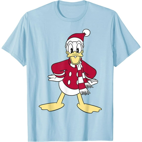 Mickey & Friends Donald Duck Christmas Holiday Portrait DTG Print Unisex T-Shirt