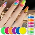 thumbnail image 1 of BECLOTH Solid Nail Powder Rainbow Color Nail Powder Multi MirrorPowder Nail Paint Glitter Fairy Dust Nail Decoration Pigment Nail Powder Color Glow Powder Glitter Pearl High Gloss Nail, 1 of 7