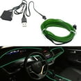 thumbnail image 4 of EL Wire Car Interior Led Strip Lights Atmosphere Lamp With Controller 5 Meters With Edge Lighting Kits (cold Light + Usb Connector + Scraper), 4 of 8