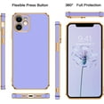 thumbnail image 2 of Compatible with iPhone 12 Case, Cute Wristband Holder Slim Lightweight Hard PC TPU Bumper Scratch Resistent Shockproof Protective Phone Cover for iPhone 12 6.1''- Lavender Purple., 2 of 13