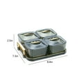 thumbnail image 2 of MERILER Clear Snack Display Tray with 4 Storage Boxes for Kitchen and Party Food Organization, 2 of 7