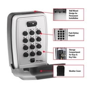 Master Lock Portable Push Button Combination Lock Box, Metal, 5423D