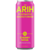 ARIH Postbiotic Energy Drink, Zero Sugar Clean Energy Drink with 100mg Natural Caffeine, Cherry Nova, 12 fl oz