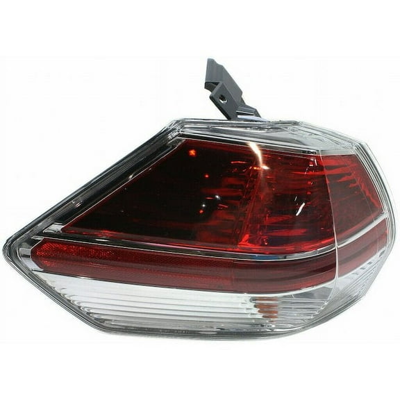 Left Outer Tail Light Assembly - Compatible with 2014 - 2016 Nissan Rogue 2015