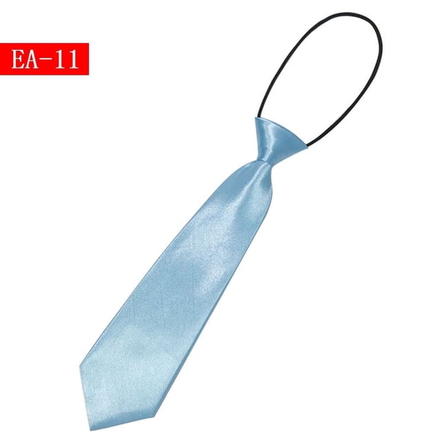 Corbata pequeña de color liso para niños, cinturón elástico corto de color liso para niños y niñas, para estudiantes de primaria