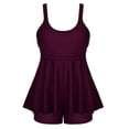 thumbnail image 4 of Firpearl Women's Plus Size Tankini Bathing Suits Modest Tummy Control Two Piece Swimsuits with Boyshort, 4 of 7