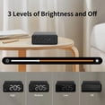 thumbnail image 7 of VOCOO Alarm Clock Wireless Charging, Clear LED Metal Wireless Charger Clock for Bedside Bedroom Office Compatible with All Qi-Certified iPhone, Android - Black, 7 of 7