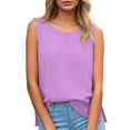 thumbnail image 3 of Shadoumai Women Cotton Linen Tank Tops Loose Fit Casual Sleeveless Summer Linen Shirts Lightweight Gauze Crewneck Camisole 2026, 3 of 6