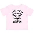 thumbnail image 3 of Inktastic Handpicked for Earth by My Yaya in Heaven with Angel Wings Boys or Girls Baby T-Shirt, 3 of 5