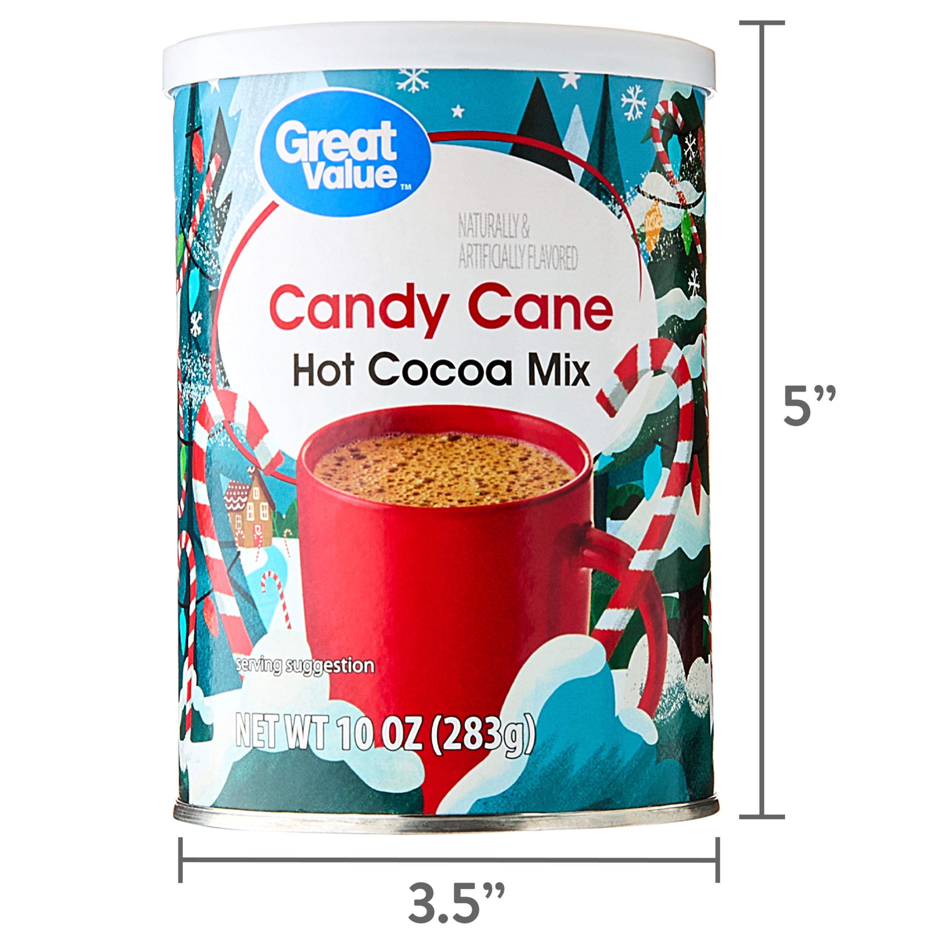 Great Value Holiday Candy Cane Hot Cocoa Mix, 10 oz - Walmart.com