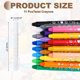 thumbnail image 2 of Uxcell Crayones retorcidos, set de acuarelas en gel lavables y suaves para proyectos de arte y manualidades, regalo (Blanco, paquete de 11), 2 of 6