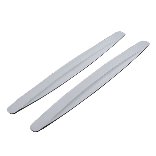 Grey Front And Rear Collision Strip Carbon Fiber Protection Strip, Scratch Tape Body Scratch Decoration Protection Sticker, Universal Car Body Side Door Guard, Gray Color, 41.5X4.5Mm
