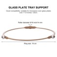 thumbnail image 1 of HAMPPLIES 4pcs Microwave Glass Plate Replacement Microwave Turntable Multi Repair Microwave Oven Home Users, 1 of 8