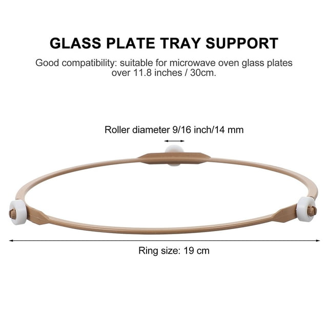 HAMPPLIES 4pcs Microwave Glass Plate Replacement Microwave Turntable Multi Repair Microwave Oven Home Users