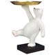 thumbnail image 1 of Figura de oso blanco, joyero, anillo, llavero, estatua decorativa de oso, adorno animal Oso polar, 1 of 9