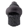 thumbnail image 3 of Winter Thermal Hat With Integrated Scarf For Cold Weather Windproof Riding And Outdoor Activities, 3 of 3