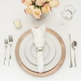 thumbnail image 5 of Simply Elegant Stripe Etched Plastic Charger Plate | Service Plate for Parties, Dinner, Weddings, Quinceaneras and Events | 13 inch Diameter | Rose Gold- Gloss Finish | Set of 24, 5 of 11