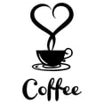 thumbnail image 1 of Binwennn Big Wall Stickers for Living Room Tea Mugs Sticker Art Wall Decal Design Coffee Arrival Beautiful Coffee Home, 1 of 3