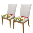 thumbnail image 2 of Salouo Avocado Lovers Wearing Umbrella for Chair Covers,Washable Seat Covers for Dining Room Chairs Seat Protector for Home, Hotel, Banquet-Two Pieces, 2 of 7