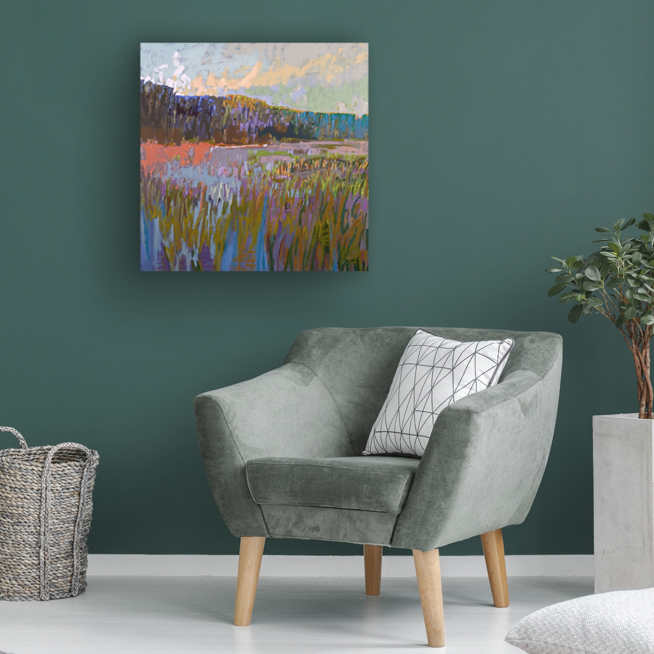Canvas Wall Art - Jane Schmidt 'More Than The Eye Can See' Wall Art for Living Room, Bedroom, or Office Décor by Trademark Fine Art - 24 x 24 Inches