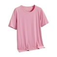 thumbnail image 7 of BAODANN Women’s Ice Silk T Shirt For Sports Casual Wear Running And Fitness Breathable Short Women Fit T Shirts T Shirts for Women Summer Stretch Women Shirts Summer Long Sleeve Shirt Women plus, 7 of 7