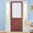 thumbnail image 2 of Collections Etc Montauk Woven Check Sheer Rod Pocket Door Panel, 2 of 3