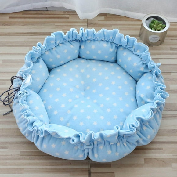 Pet Bed Comfortable Adjustable Cushion Warm Sleeping Pad Round Basket Sofa Dog Bed Pet Supplies For Small Medium Pet Home Bed Four Sizes