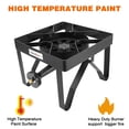 thumbnail image 2 of Vivicreate 185000 BTU camping outdoor cast iron party camp garden stove grill propane gas burner include CSA listed regulator and gas pipe, 2 of 7