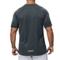 thumbnail image 3 of Men's Performance Workout T Shirt Lightweight Athletic Gym Running Fitness Casual Summer Loose Fit Solid Color Tee, 3 of 6