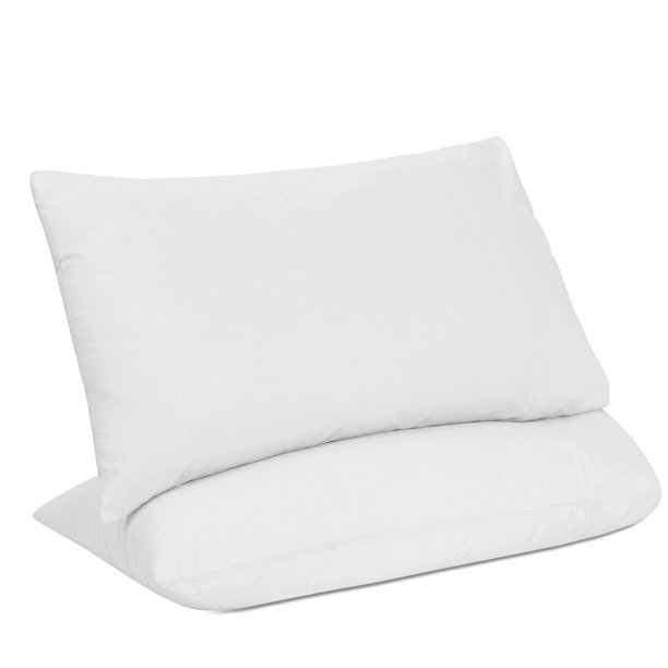 Karin Maki White King Pillow Cases Pack of 2 Brushed Microfiber 1800