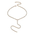 thumbnail image 4 of Collar Zulema Cadena para el Cuello en Forma de Y Lariat Dorado, 4 of 8