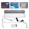 thumbnail image 5 of ToppiJoy 24in 7 Colors Acrylic Pool Fountain Pool Waterfall Spillway LED Light with Remote Control Grey, 5 of 22