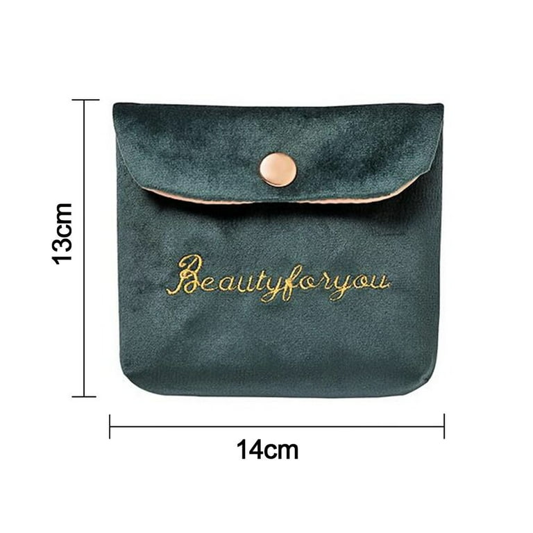 Mini Travel Lipstick Headphone Case Portable Cosmetic Bag Coin Purse Cute  Towel Storage Bag Napkin Sanitary Pad Pouch WINE RED 