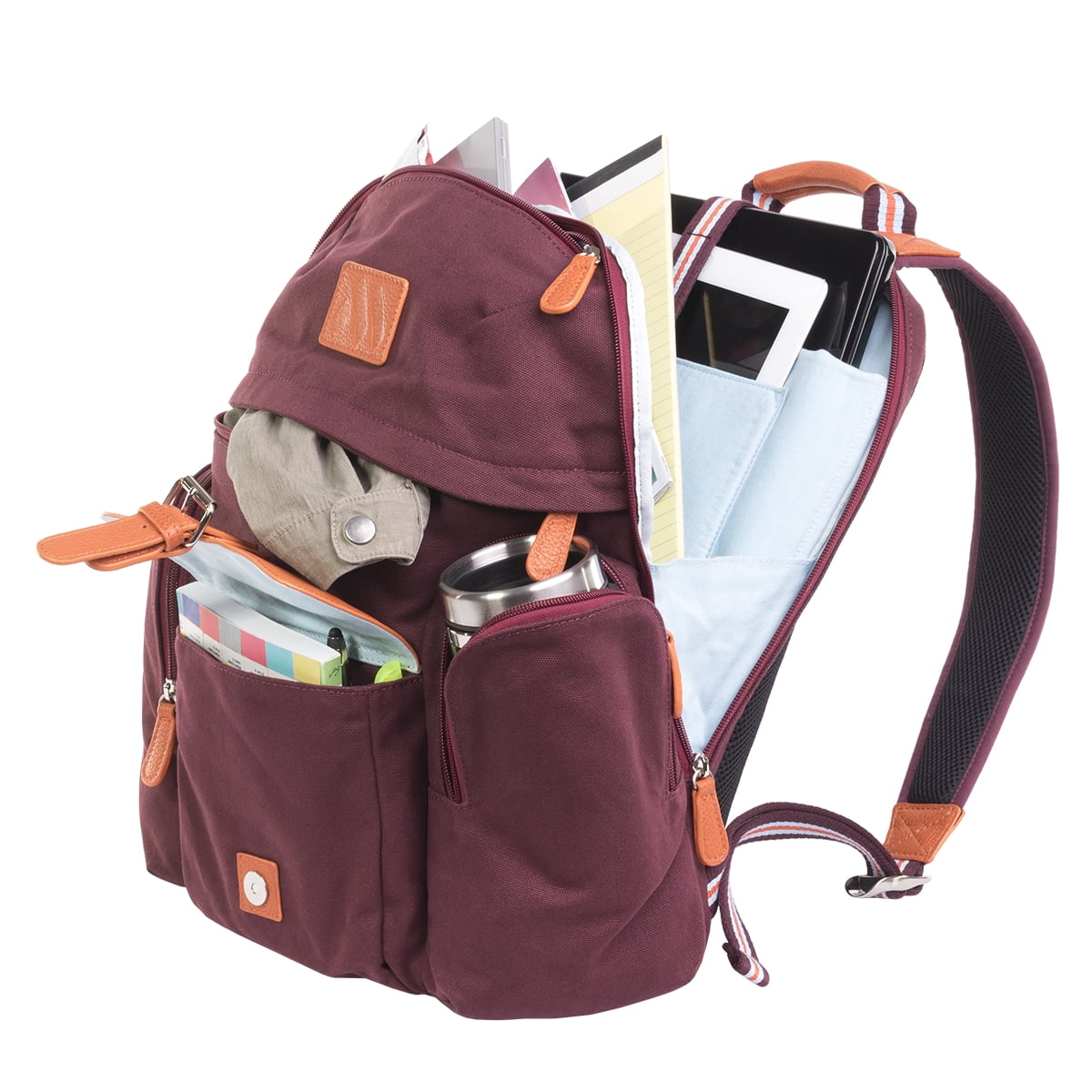 Casual Backpack- Burgundy