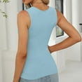 thumbnail image 6 of Plebaso Women's Ribbed Tank Tops Square Neck Sleeveless Slim Tanks Summer Beach Casual Tee for Women, 6 of 6