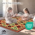 thumbnail image 4 of ODIKA 5'x7' Machine Washable Non-Slip Area Rug, Aztec Southwest Heritage Design High Traffic Rug, Red, 669172, 4 of 5