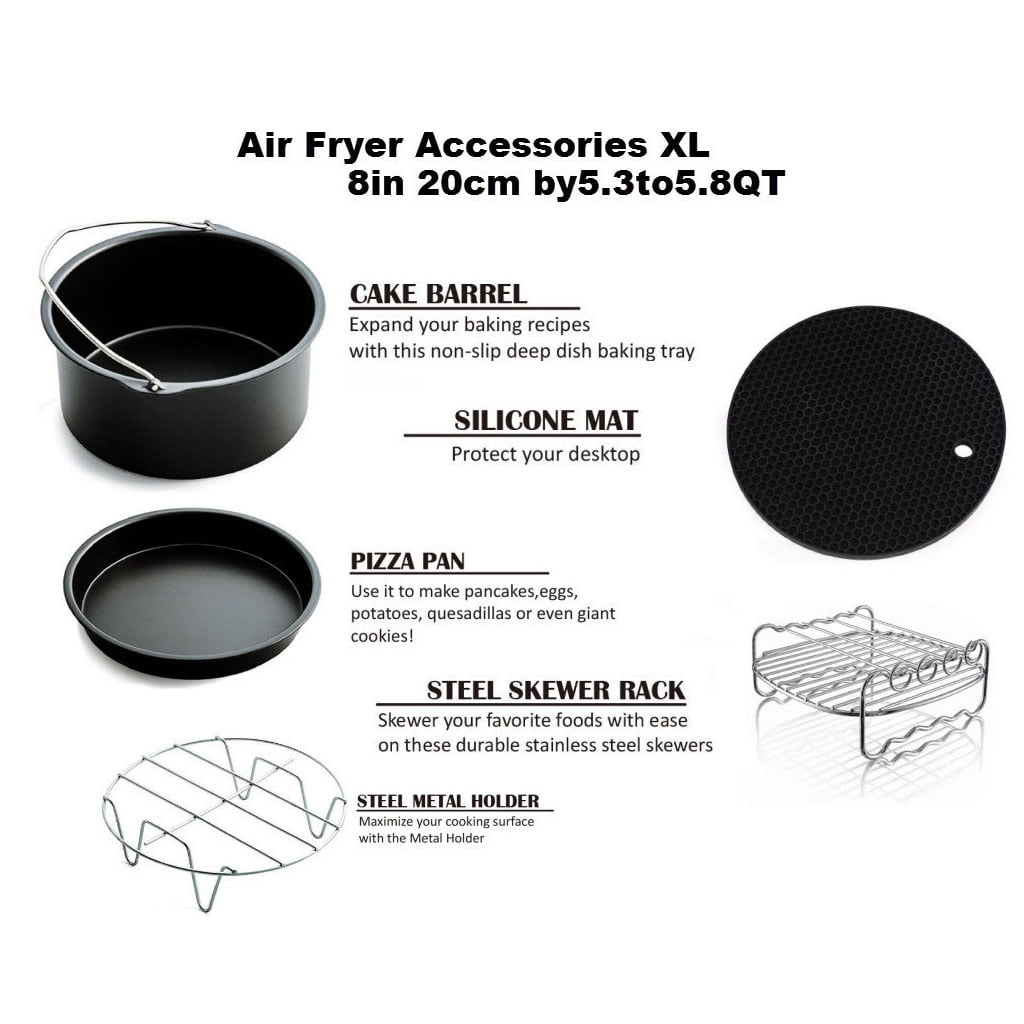 5PCS High Quality Air Fryer Accessories for Home Cooking Snacks