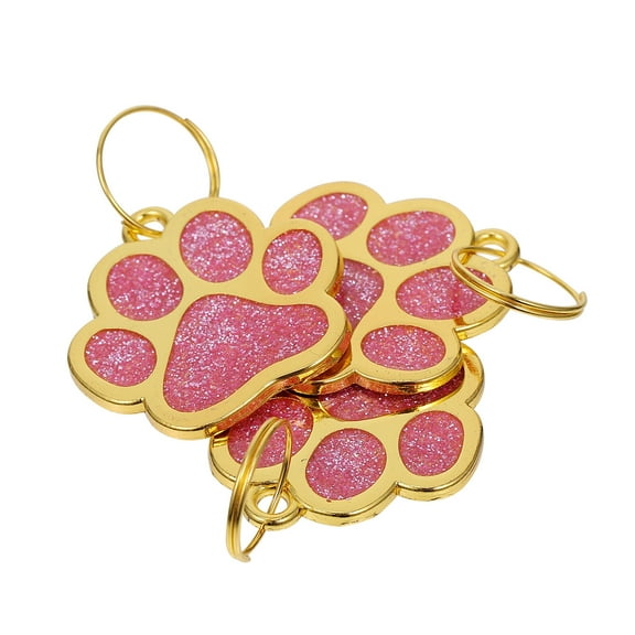 SKISUNO Pet Identity Tag Zinc Alloy Pink For Dog Cat Daily Use 3Pcs 1.2X1.2In